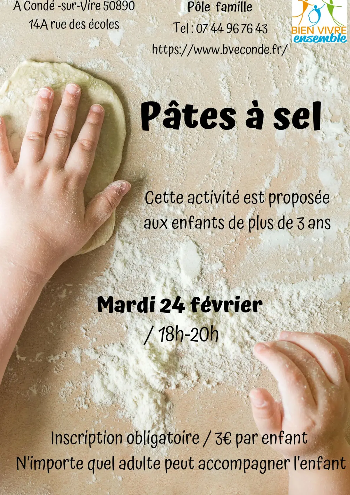 Atelier Pâtes à sel > Vacances d'hiver