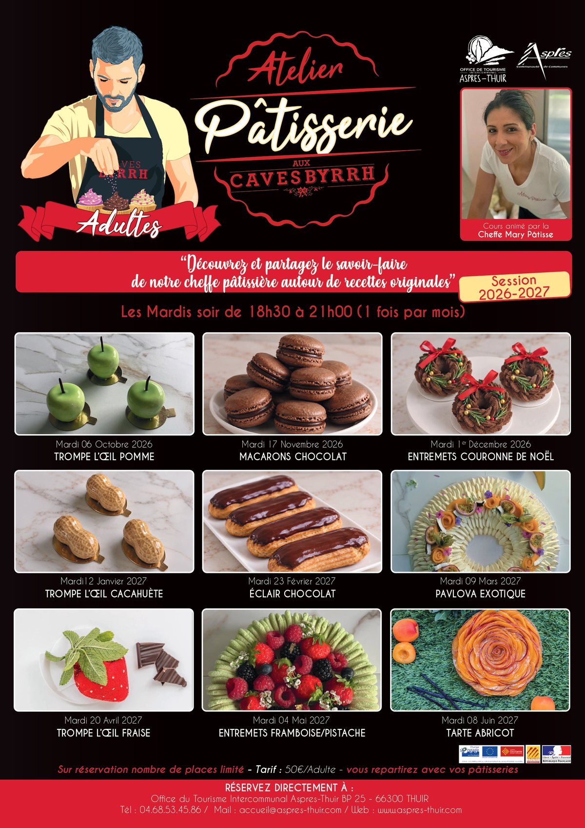 Atelier Pâtisserie Adulte 2026-2027