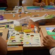 Atelier patrimoine (3-5 ans) : paysages à l'aquarelle