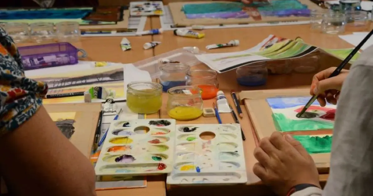 Atelier-patrimoine (3-5 ans) : paysages à l'aquarelle