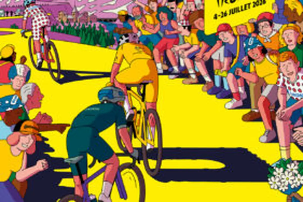 Atelier Paysage en collage : l'arrivée du Tour de France à Ussel