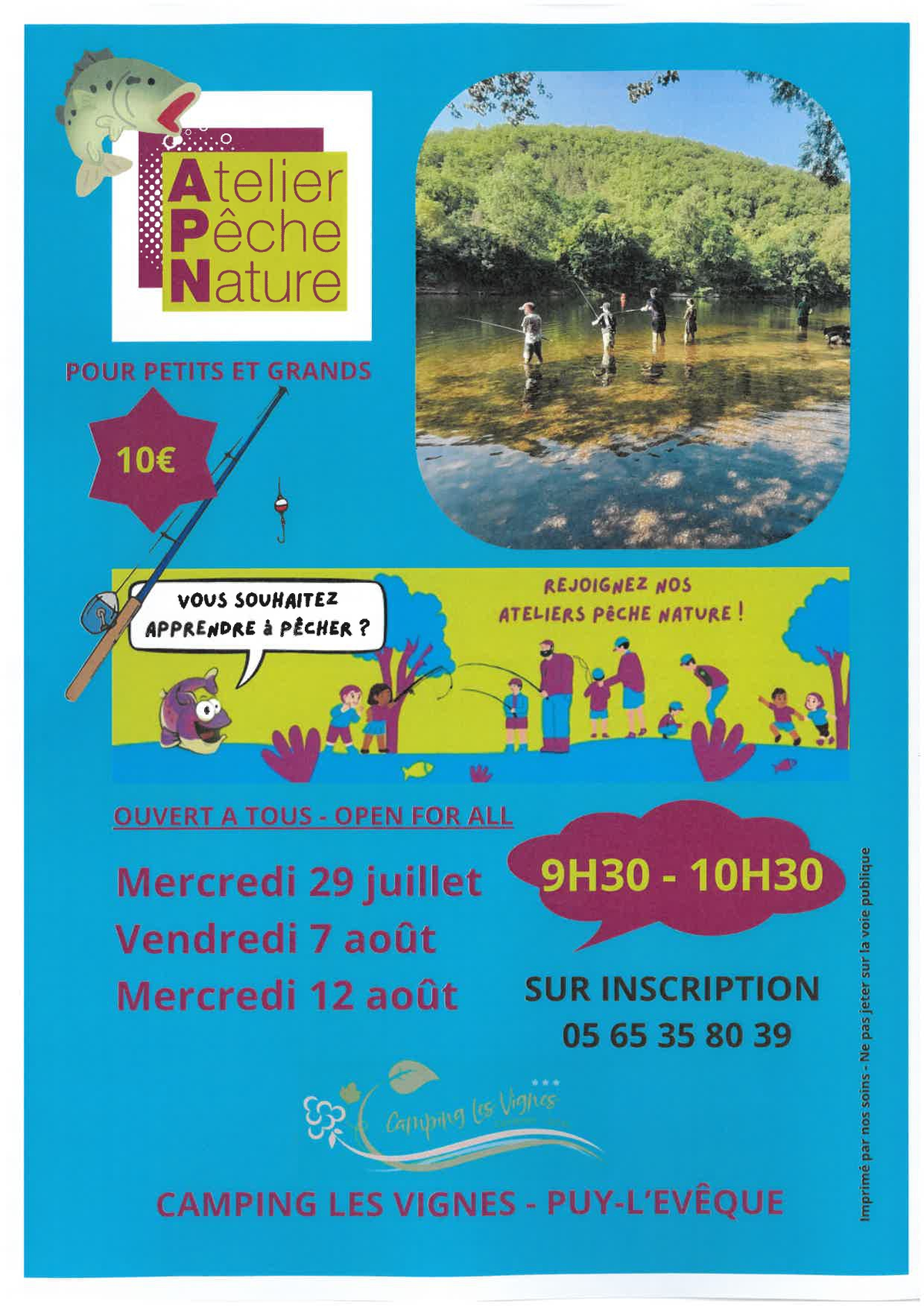 Atelier pêche pour petits et grands
