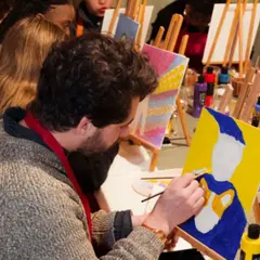 Atelier peinture acrylique art abstrait à Bordeaux (33)