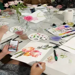 Atelier peinture aquarelle botanique et apéro à Dijon (31)