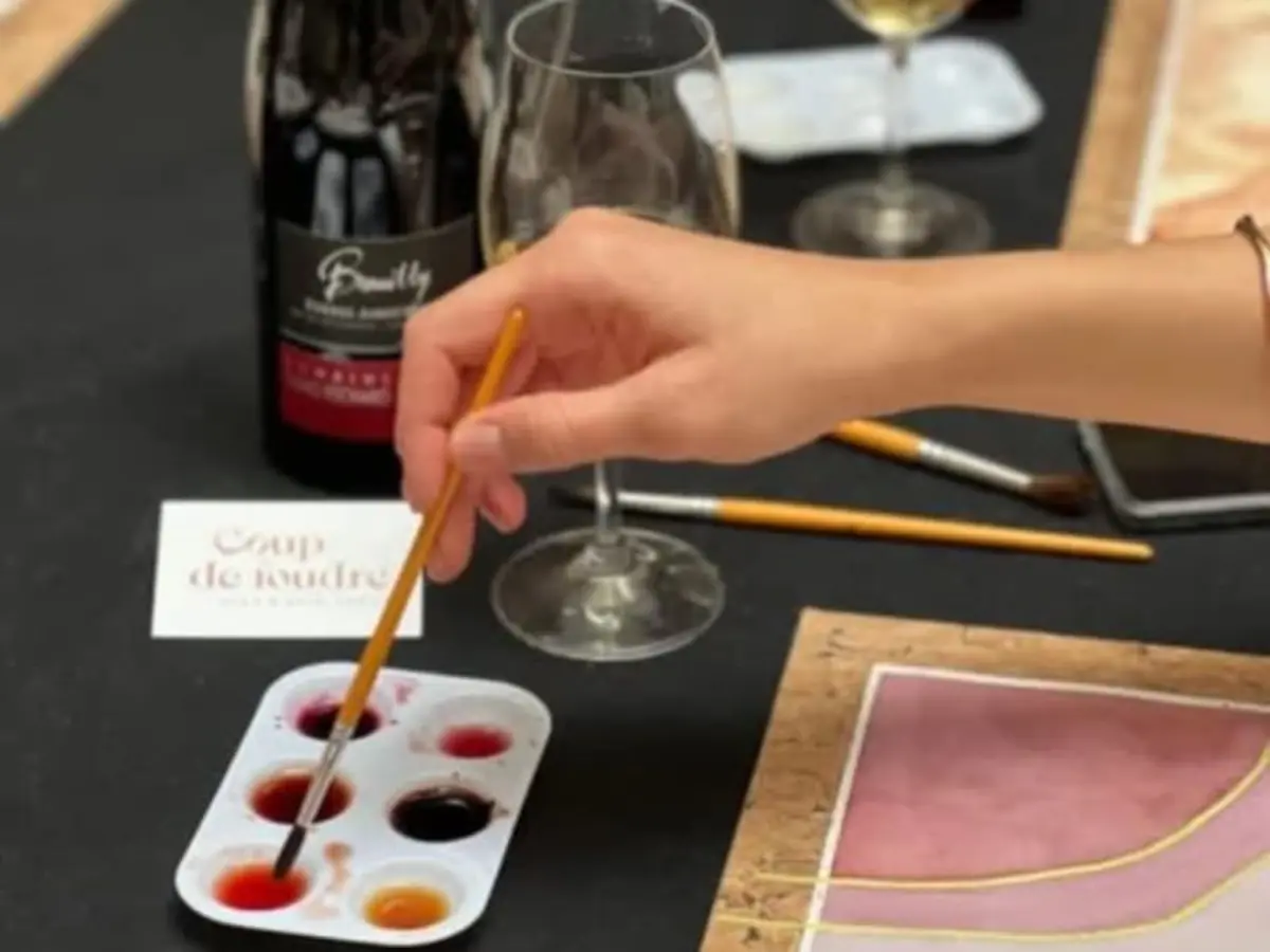 Atelier peinture au vin à Lyon 3ème