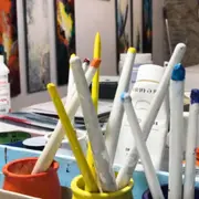 Atelier peinture avec un artiste international à Nice (06)