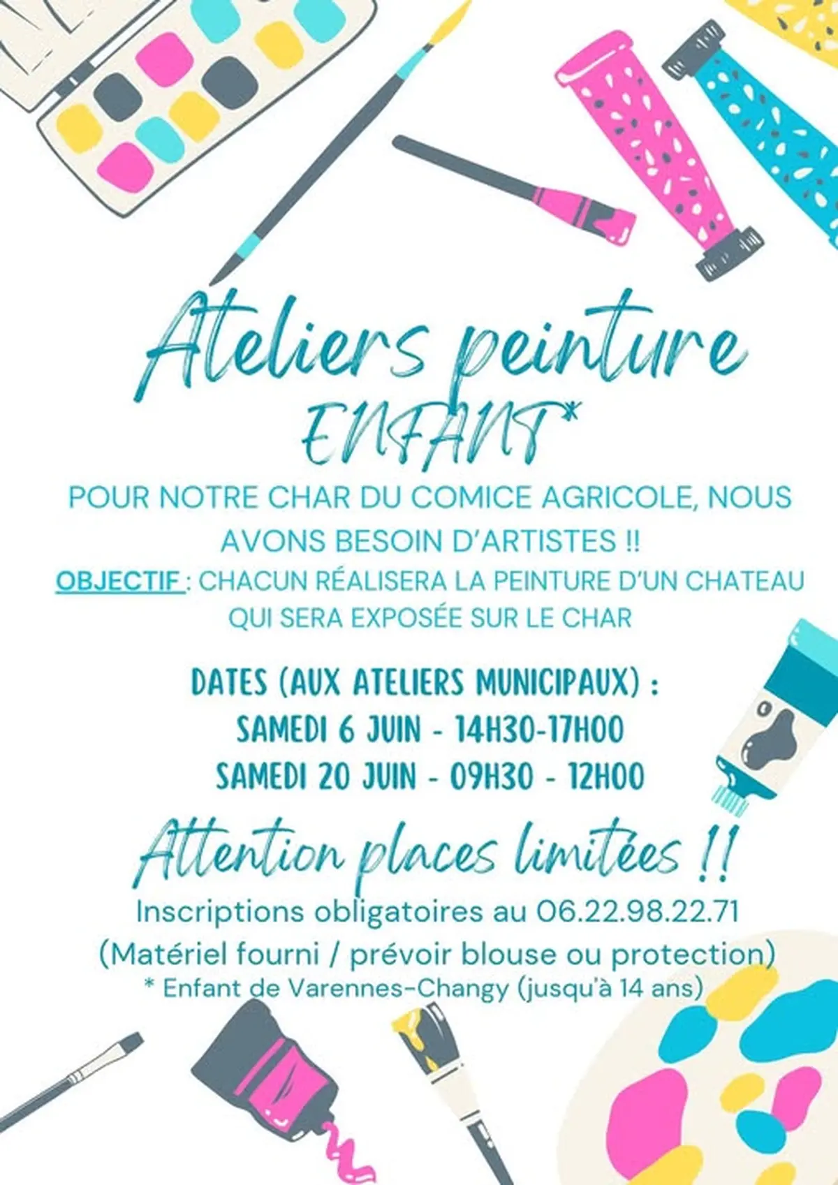 Atelier peinture - char comice agricole