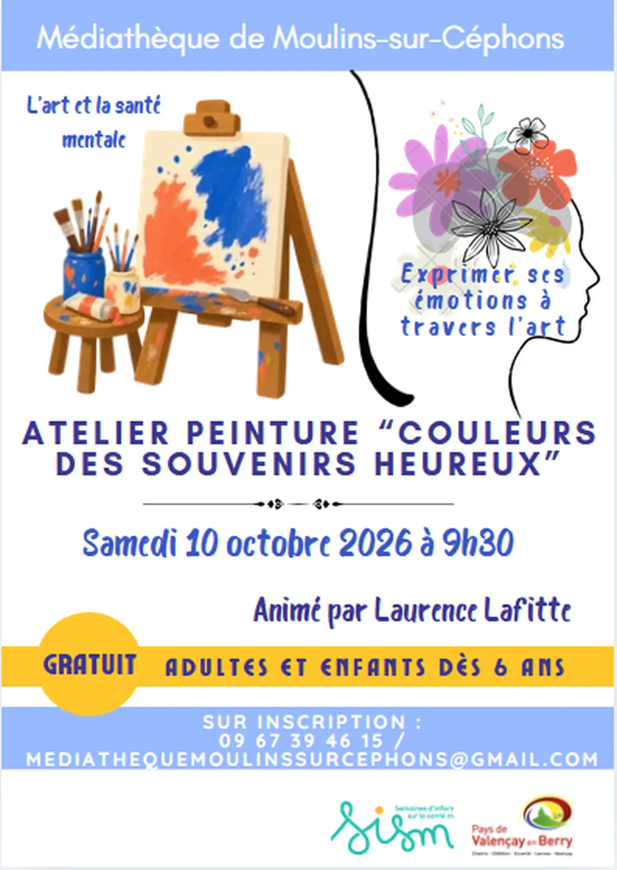 Atelier peinture – Couleurs des souvenirs heureux
