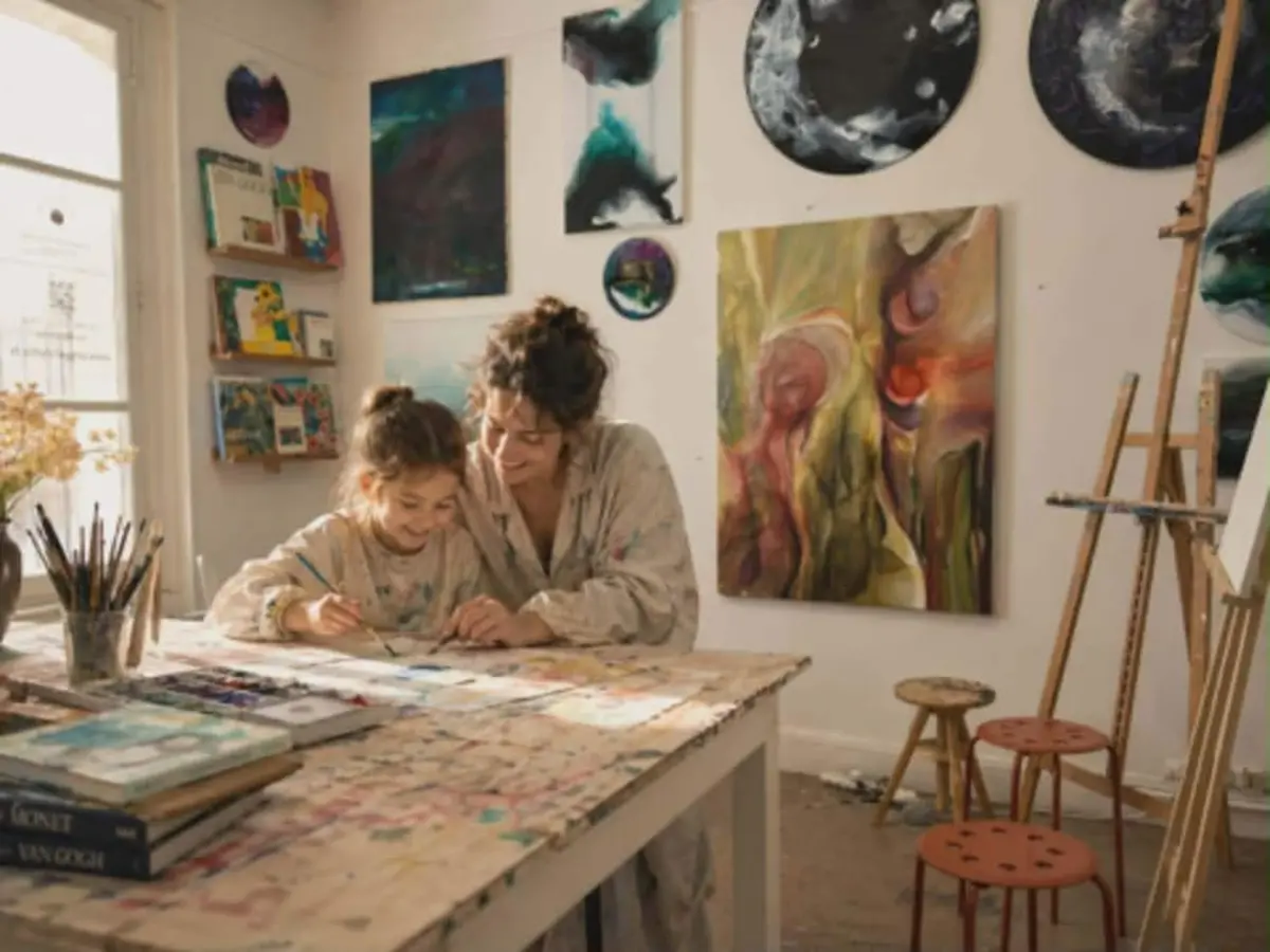 Atelier peinture en duo spécial Fête des mères à Paris 15ème