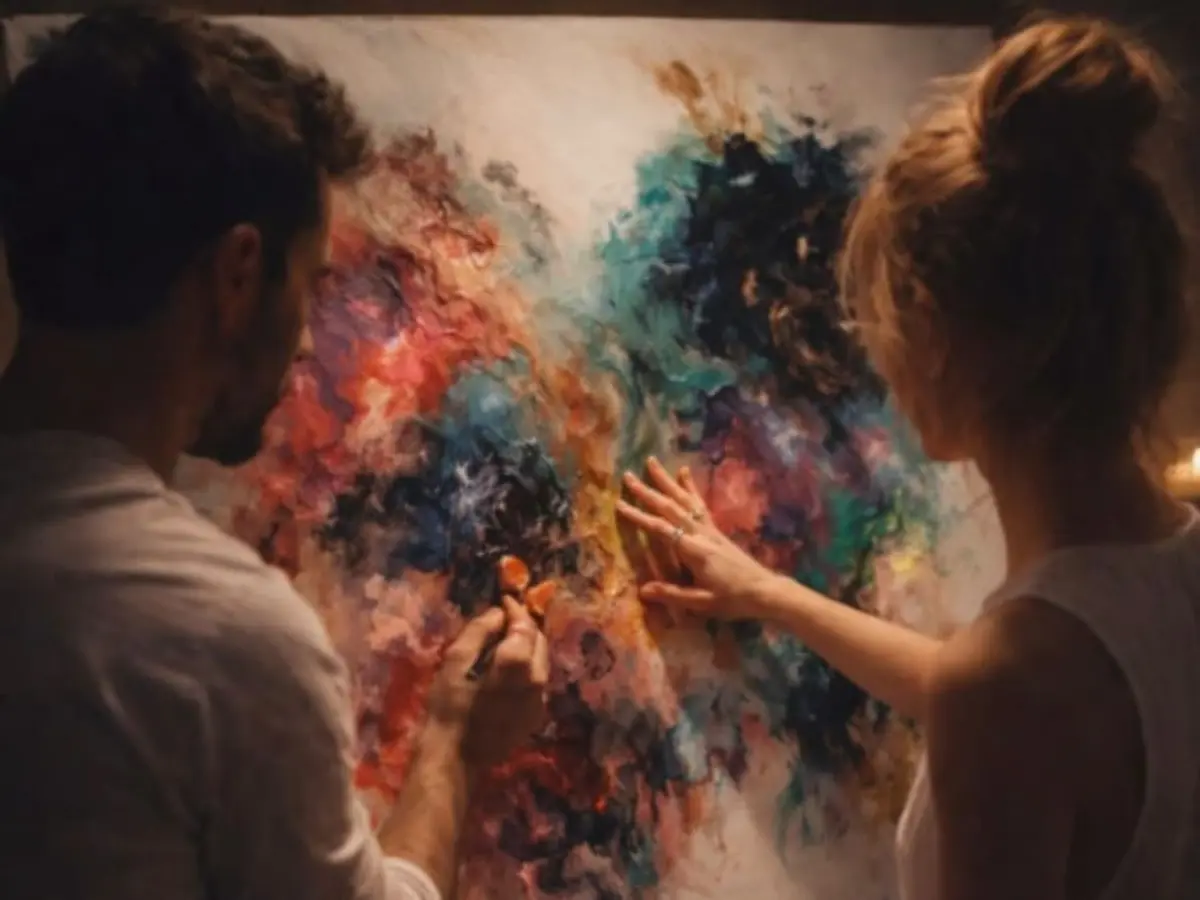 Atelier peinture en duo spécial St Valentin à Paris 15ème