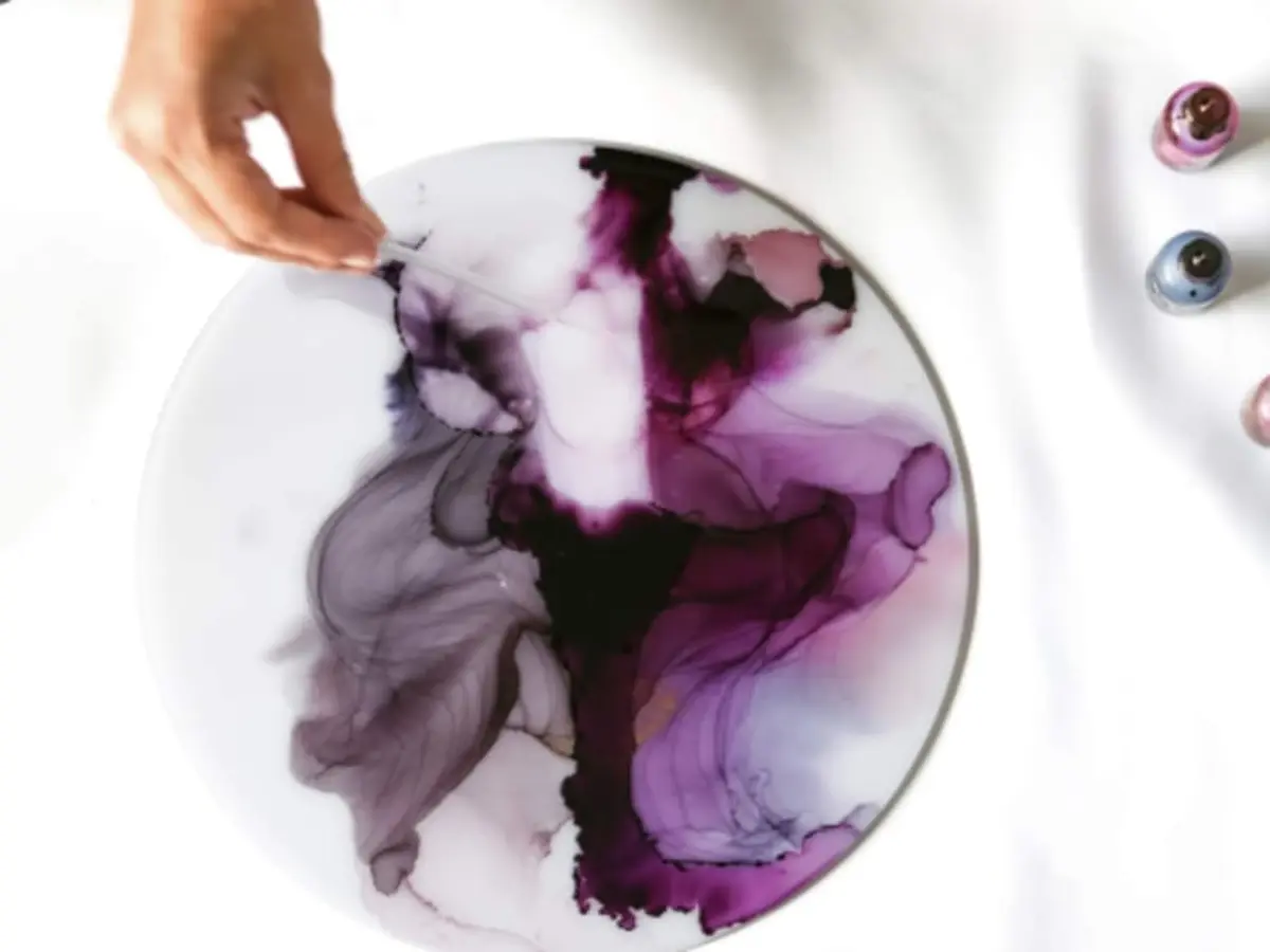 Atelier peinture encre à l'alcool à Paris 15ème