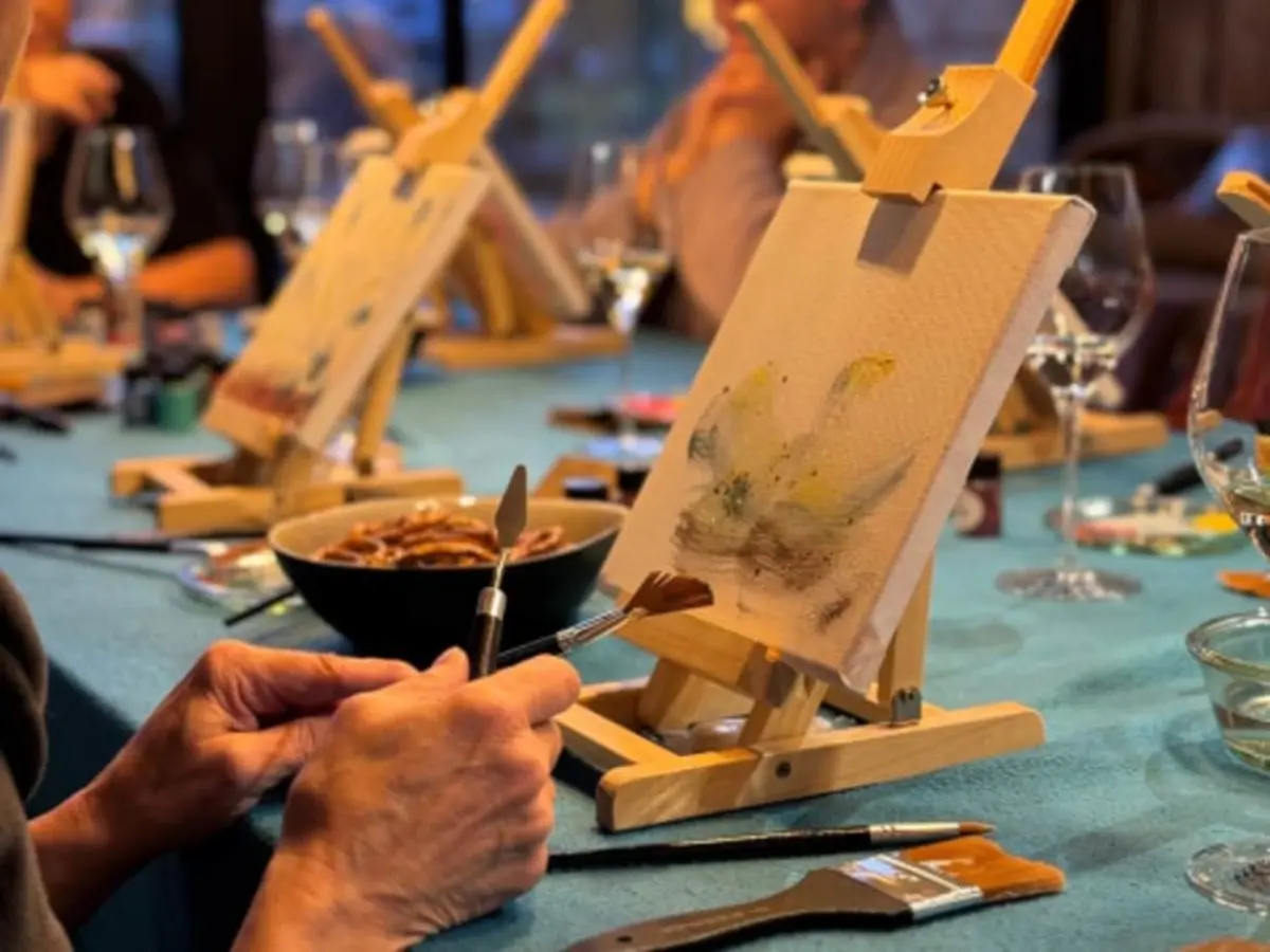 Atelier peinture et apéro à Orbey (68)