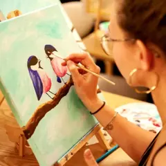 Atelier peinture & boisson apéritif à Montpellier (34)