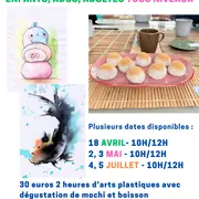 Atelier peinture et dégustation de mochis