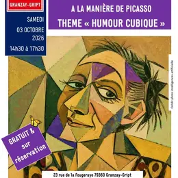 Atelier peinture - Peindre son portrait à la manière de Picasso – Humour cubique au musée numérique Micro-Folie à Granzay-Gript