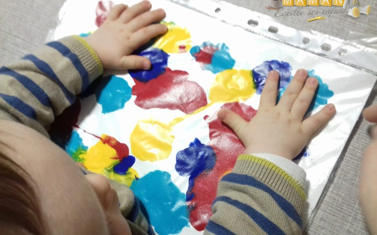 Atelier peinture sèche parent-bébé