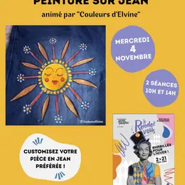Atelier peinture sur jean