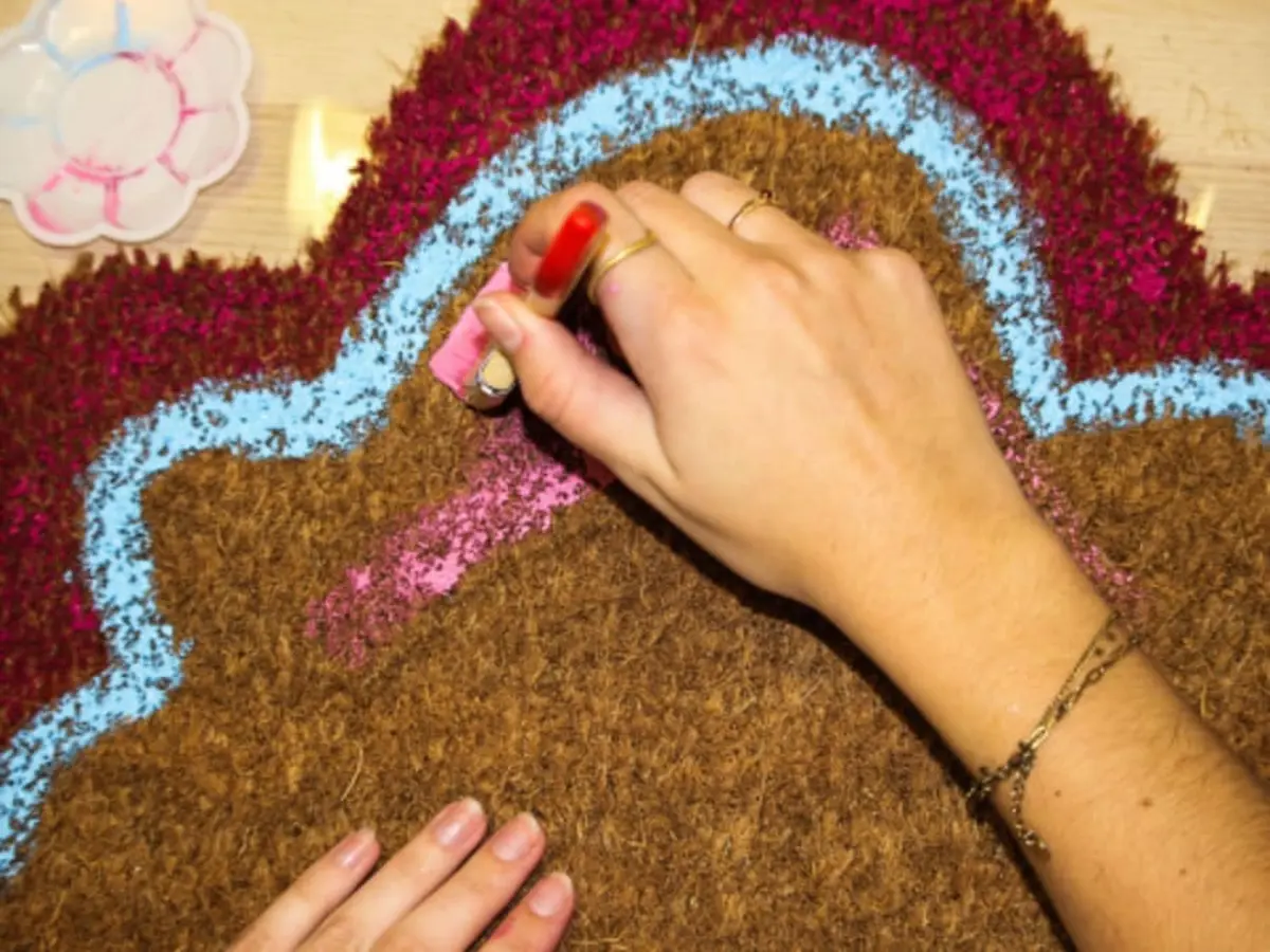 Atelier personnalisation d'un paillasson à Paris 4ème