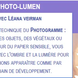 Atelier photographie avec Léana Veirman- Photo Lumen