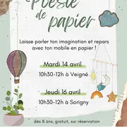 Atelier: Poésie de papier