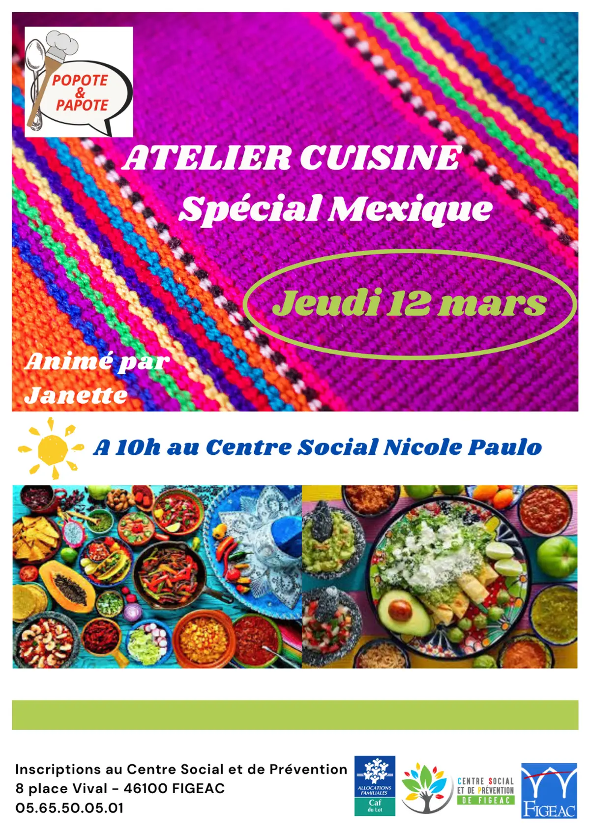 Atelier Popote & Papote : cuisine mexicaine !