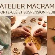 Atelier porte-clé ou feuilles en macramé