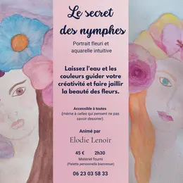Atelier - Portrait fleuri et aquarelle intuitive