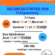 Atelier poterie - Enfant de 7 à 11 ans