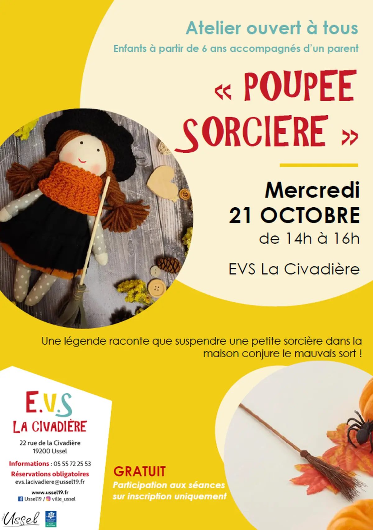 Atelier poupée sorcière
