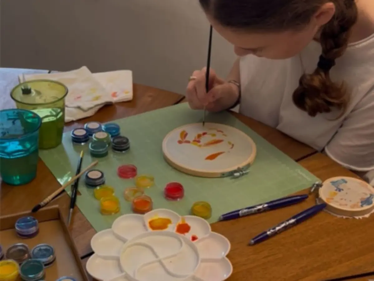 Atelier pour enfant de peinture sur soie à Jouy-sous-Thelle (60)