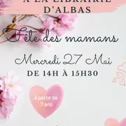 Atelier pour la fête des mères à la librairie Le bon air est dans les livres