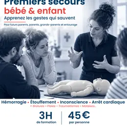 Atelier Premiers Secours Bébé & Enfant
