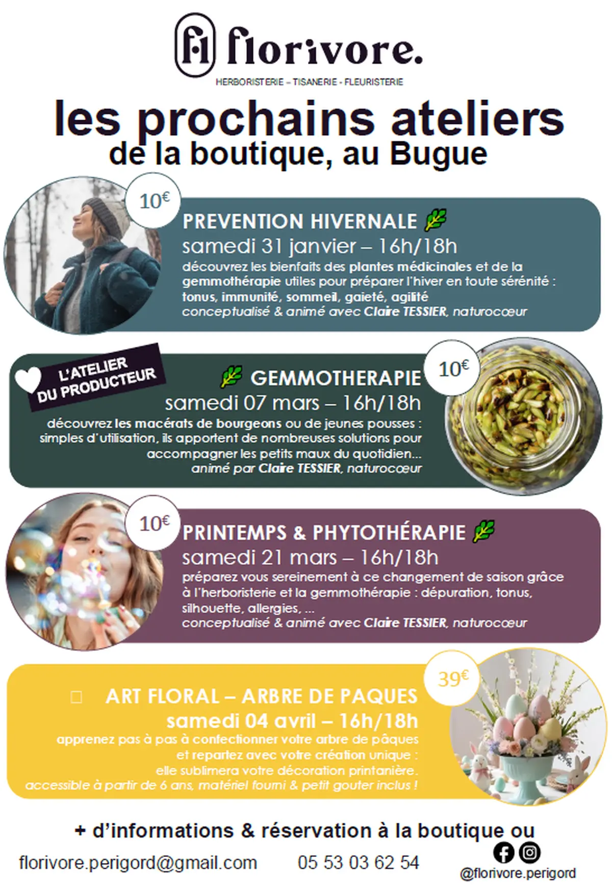 Atelier - Printemps et phytothérapie