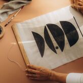 Atelier "punch ta tenture" de peinture sur tissu et bois (81)