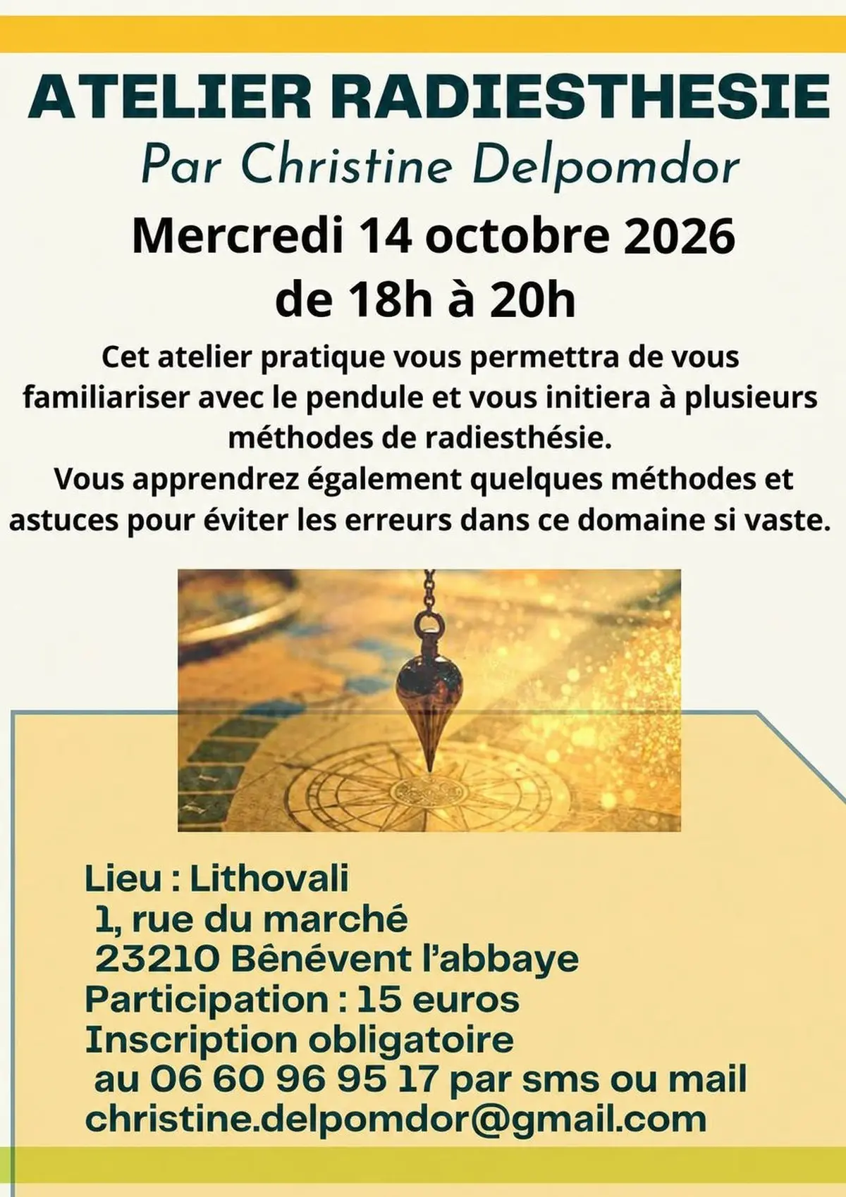 Atelier Radiesthésie