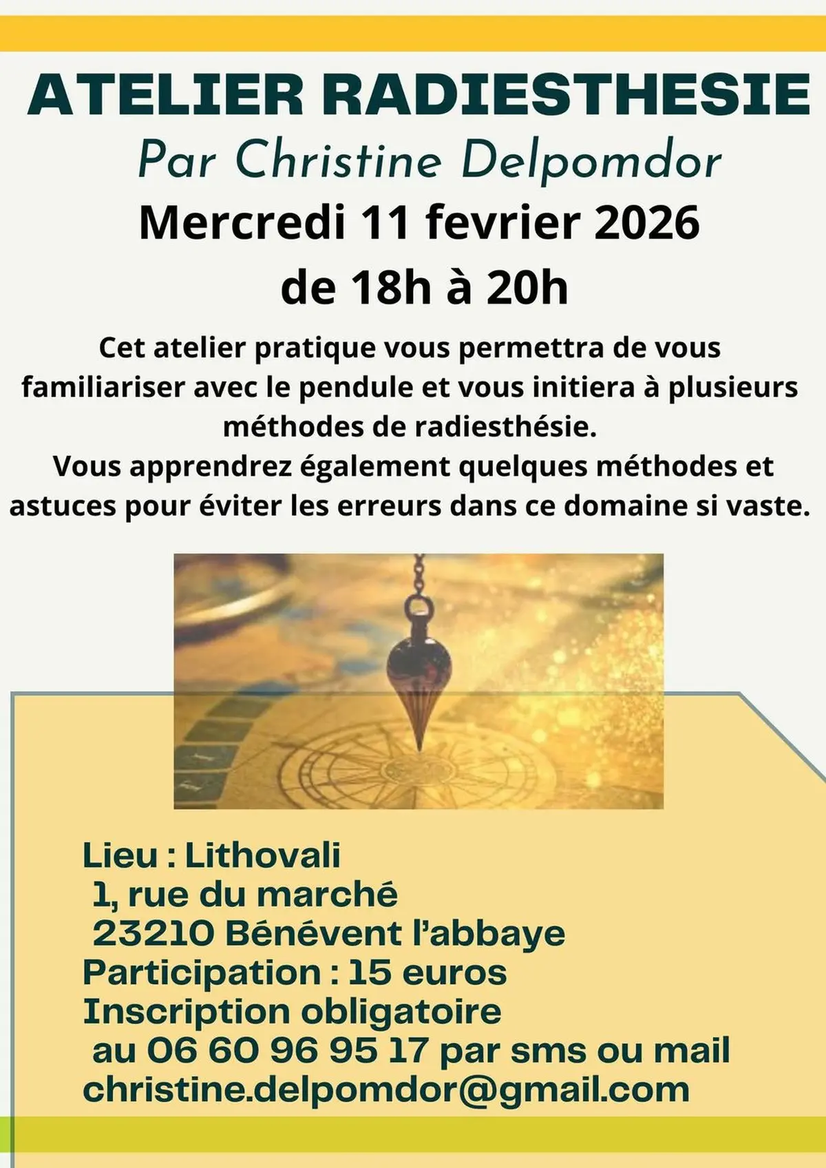 Atelier Radiesthésie