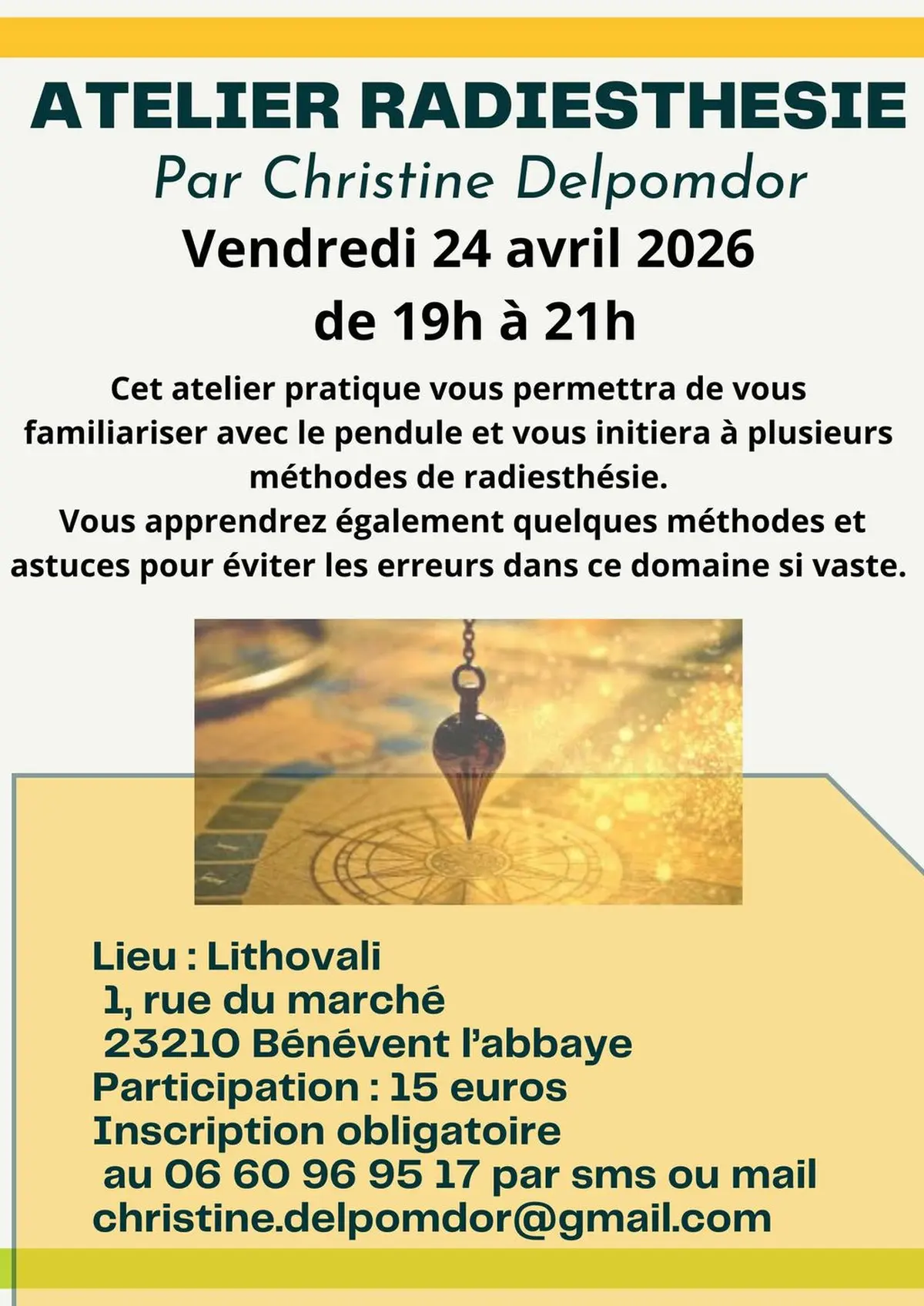 Atelier Radiesthésie