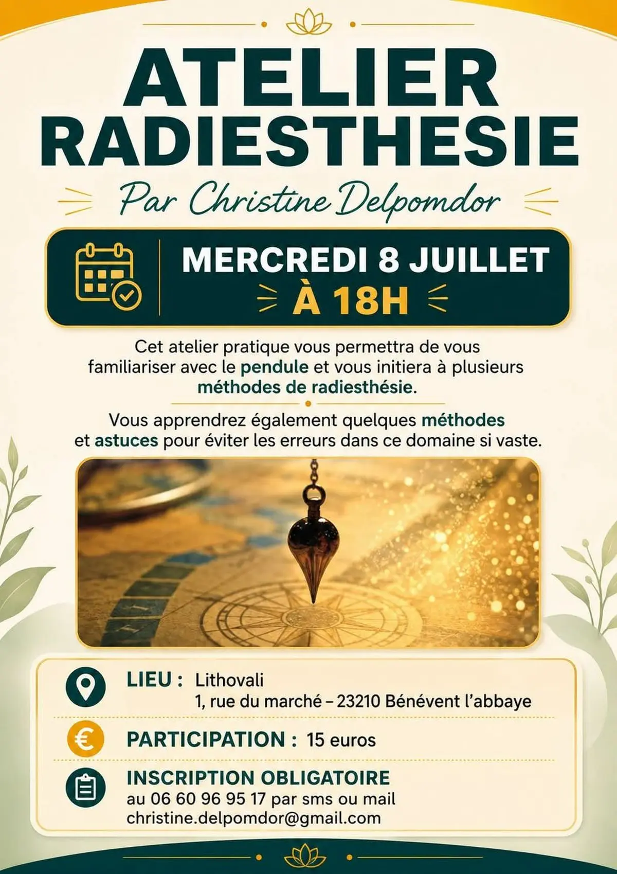 Atelier Radiesthésie