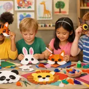 Atelier réalisation d'un masque pour mardi gras à Paris 15ème