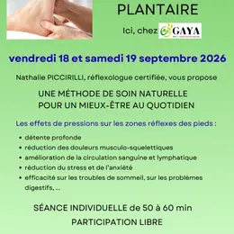 Atelier reflexologie plantaire