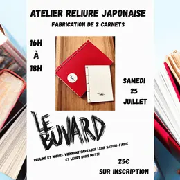 Atelier reliure japonaise avec les éditions du Buvard