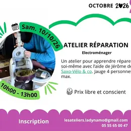 Atelier réparation électroménager