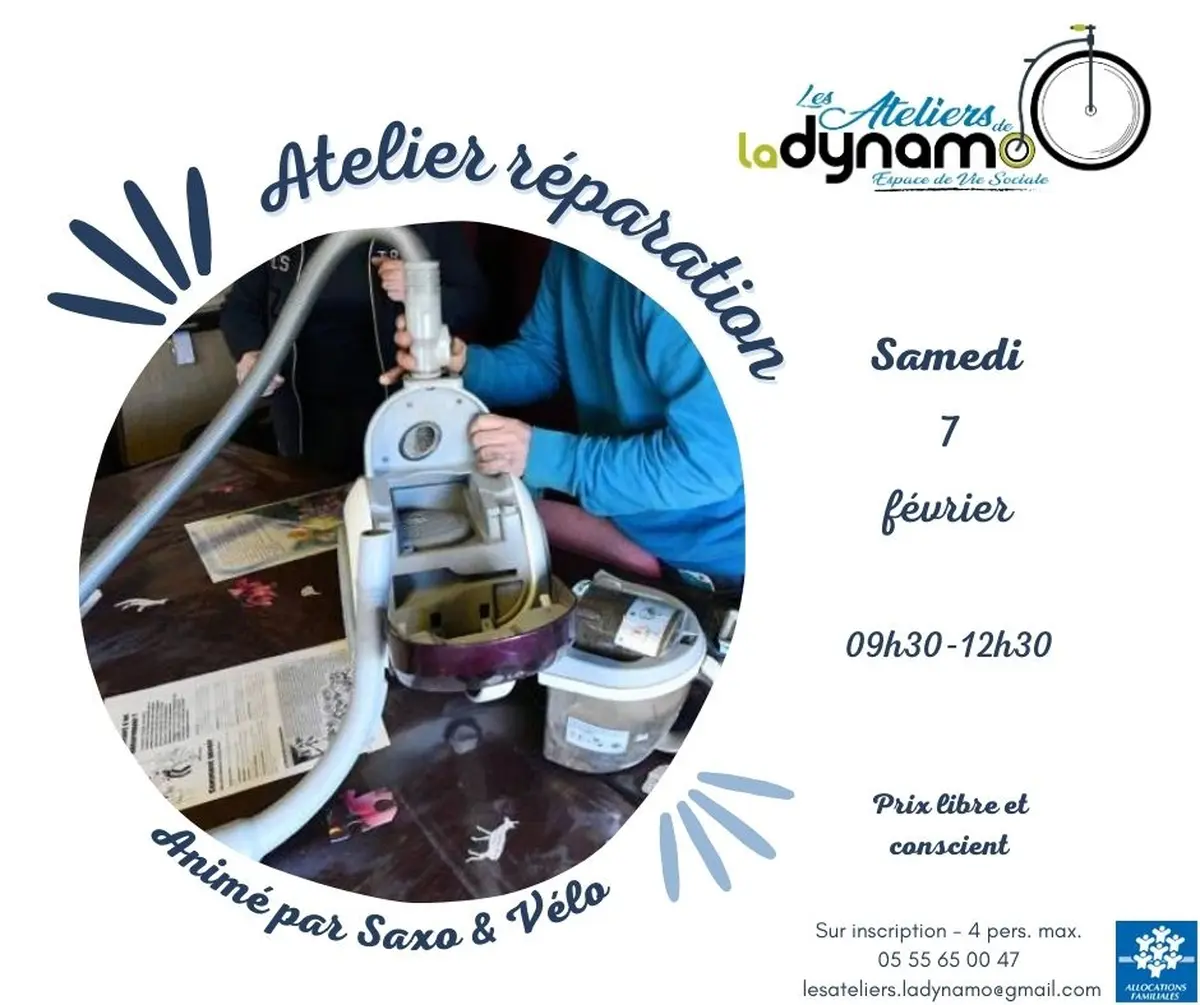 Atelier réparation (petits électroménager, machine à coudre ...) - Repair workshop (small household appliances, sewing machines ...)