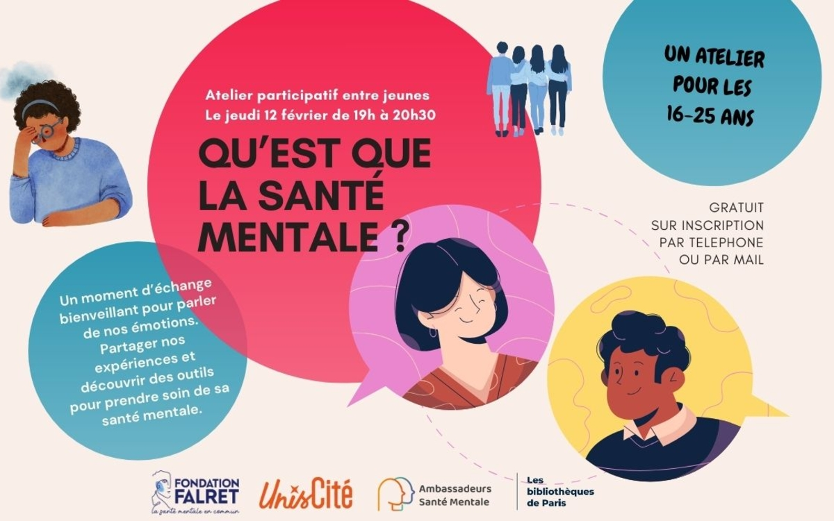 Atelier santé mentale à destination des 16-25 ans