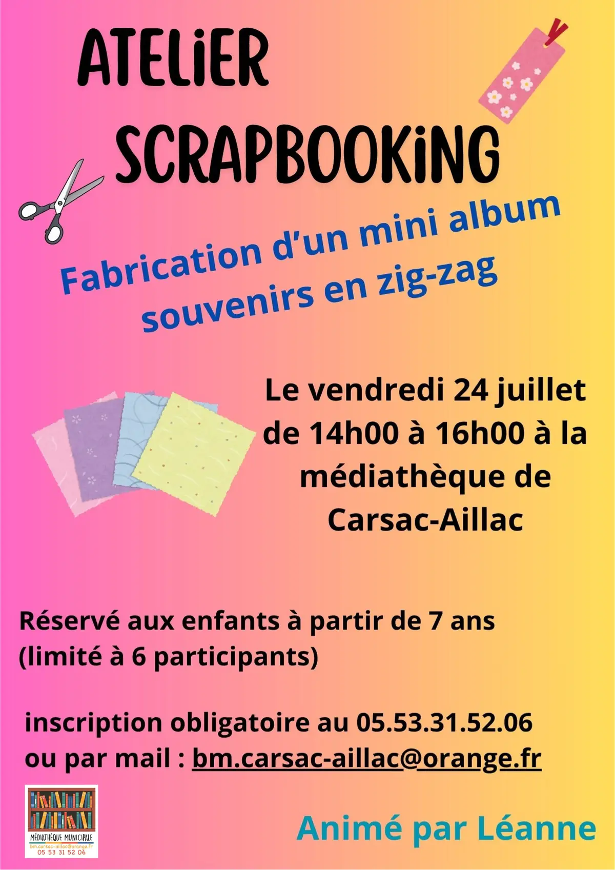 Atelier scrapbooking