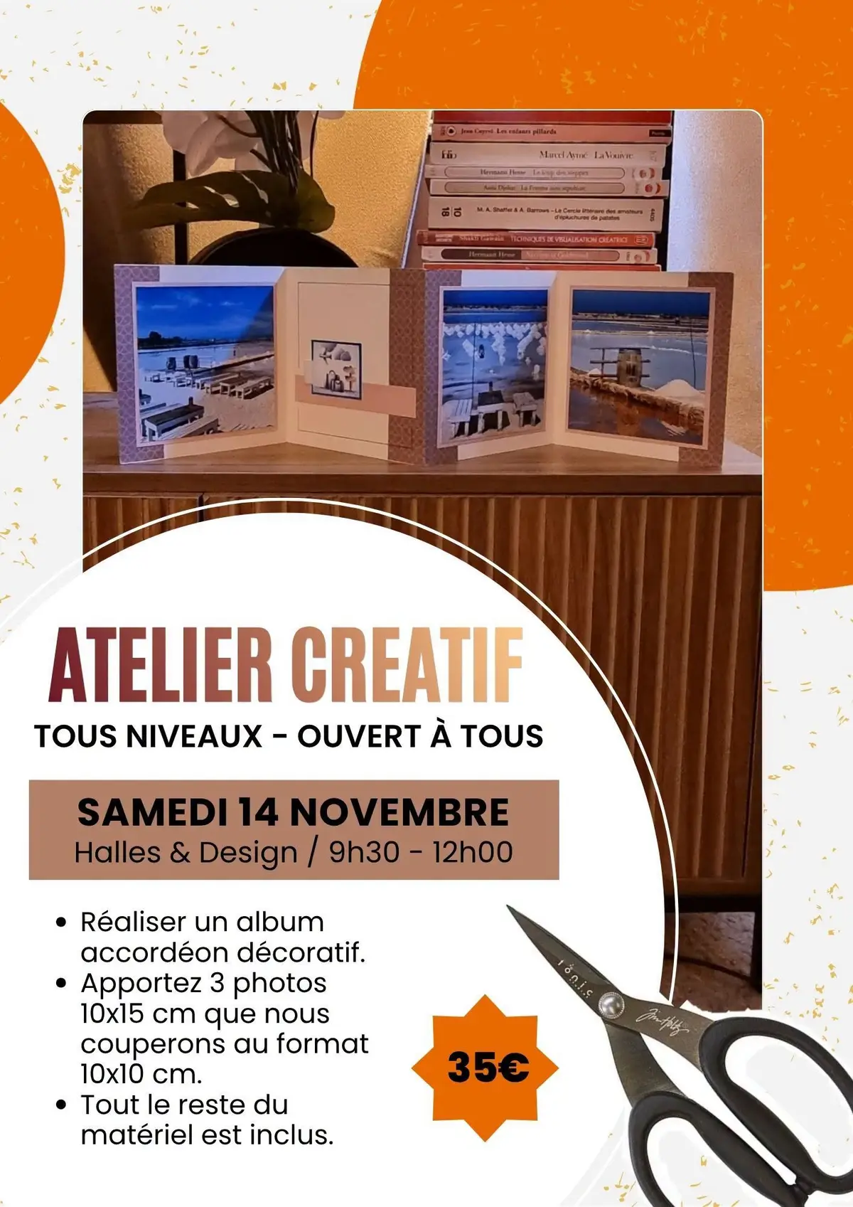 Atelier scrapbooking - Halles & Design