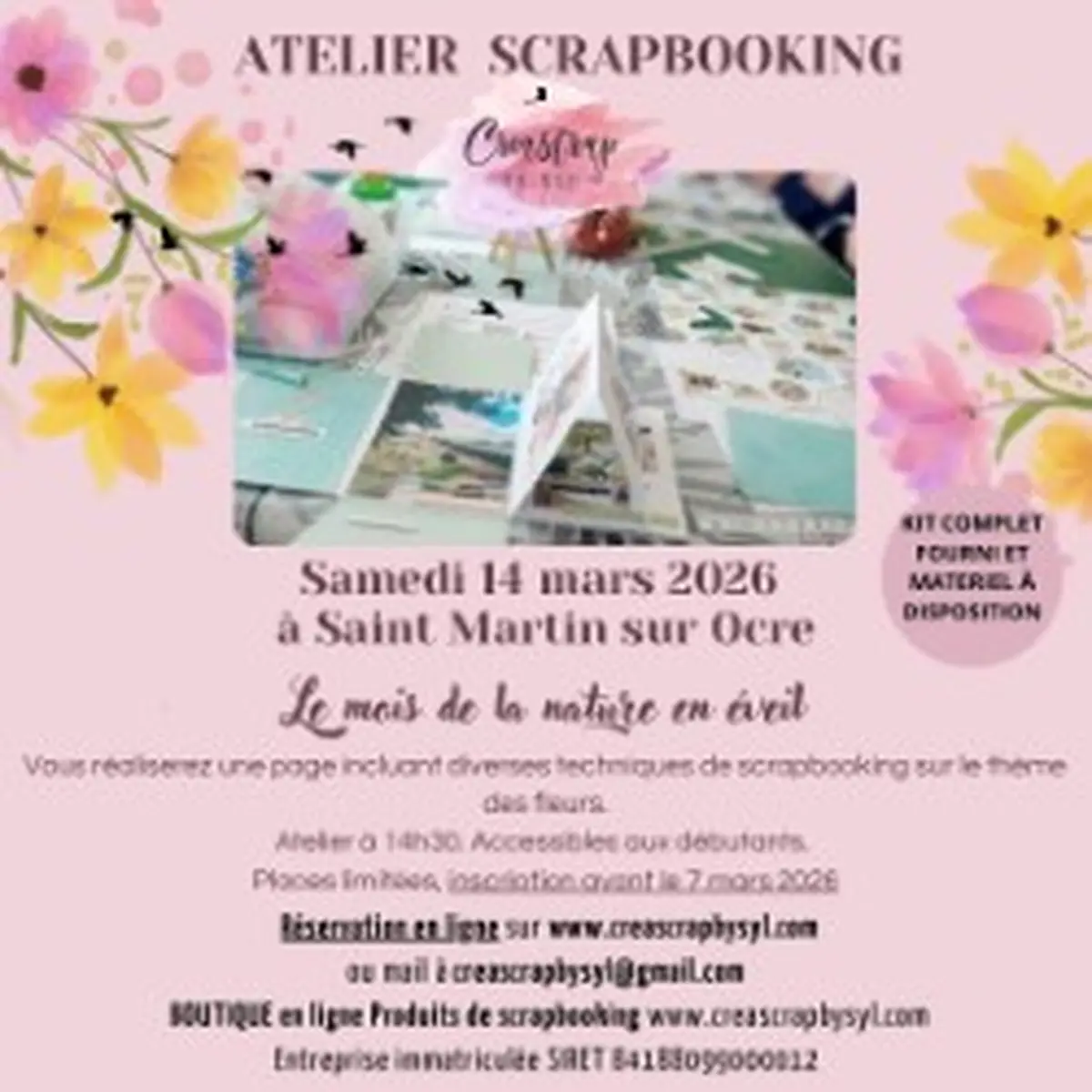Atelier Scrapbooking - Le mois de l'amour
