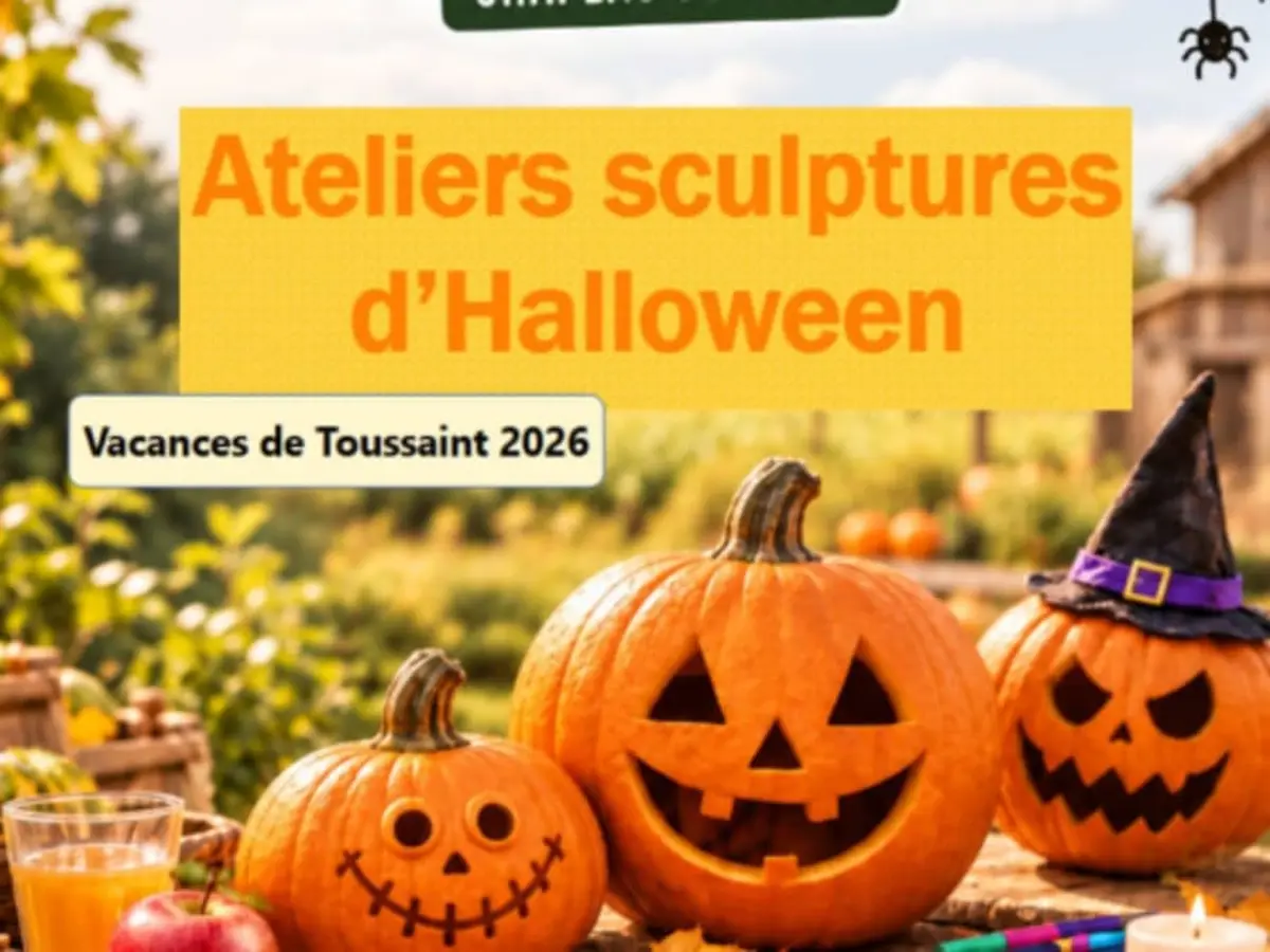 Atelier sculpture de citrouille d&rsquo;Halloween &agrave; la Ferme du Ch&ecirc;ne Vert &agrave; Hoymille (59)
