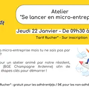 Atelier Se lancer en micro-entreprise