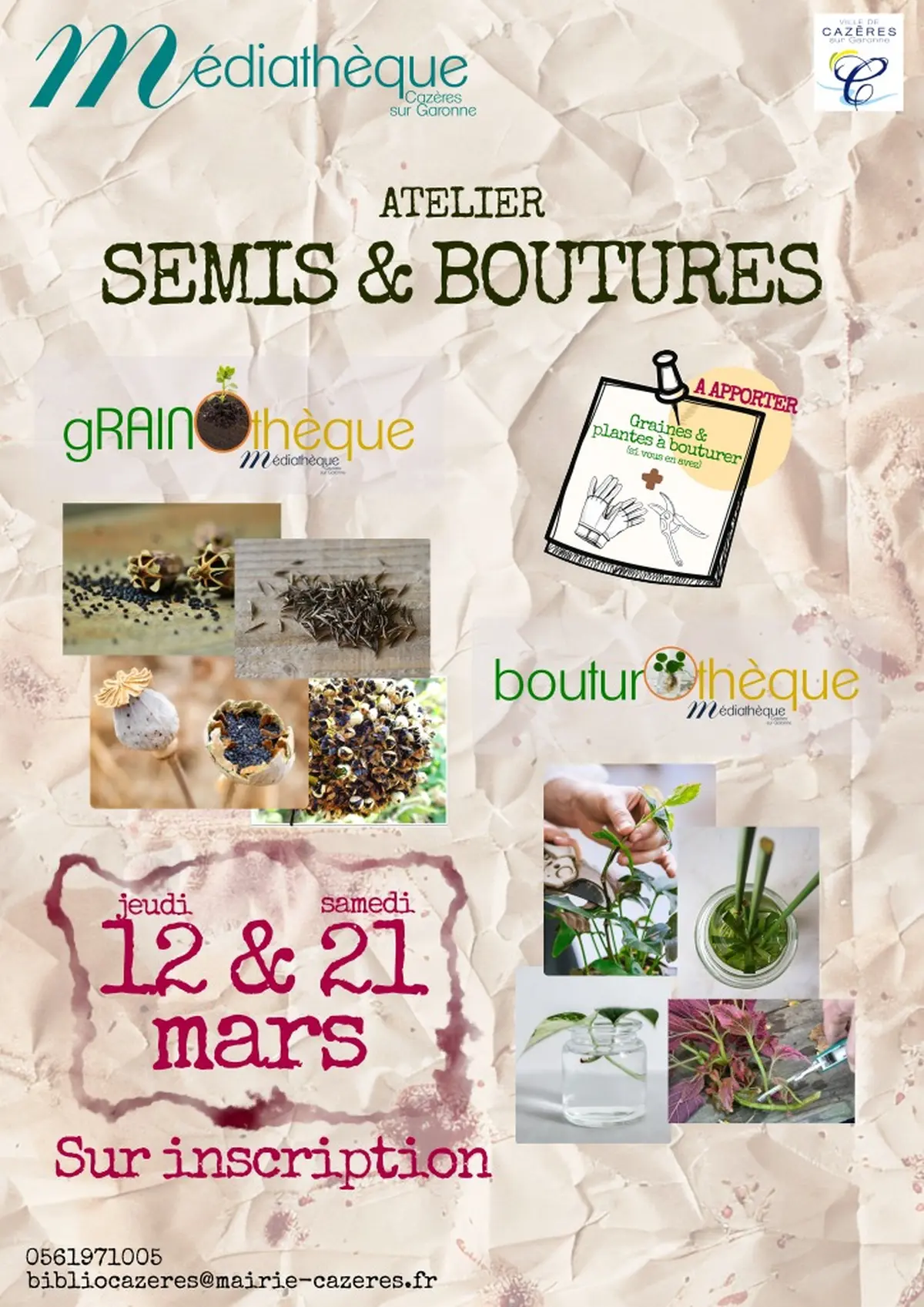 Atelier Semis & Boutures